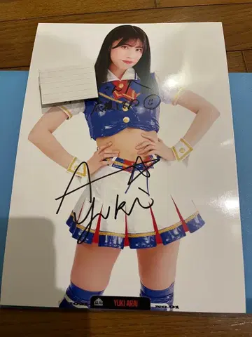 도쿄 여자 프로레슬링 아라이 유키 친필 사인 포트레이트