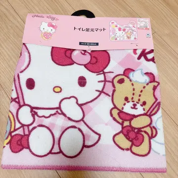 새상품 익명 배송 시마무라 산리오 헬로키티 화장실 매트 Sanrio 러그