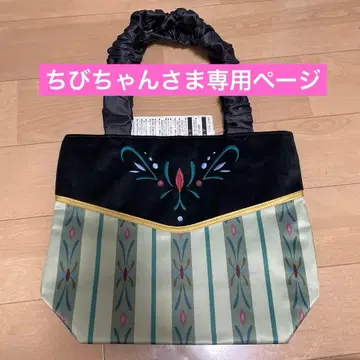 디즈니씨 판타지 스프링스 안나 엘사 토트백 새상품 미사용