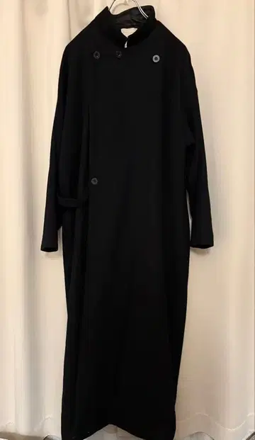 j.JILL 스탠드 카라 롱 코트