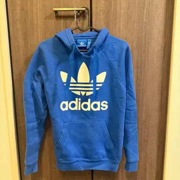 adidas 파랑 후드 부착 후드티