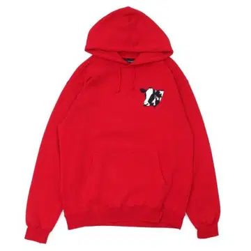 나인원세븐 레드 프린트 후드파카