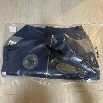 계속 한밤중이면 좋을 텐데 지퍼 니트 저지 네이비