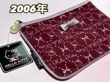 레트로 헬로키티 클래식 리본 플랫 파우치 2006년