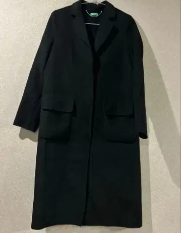 UNITED COLORS OF BENETTON 블랙 롱 코트 베네통