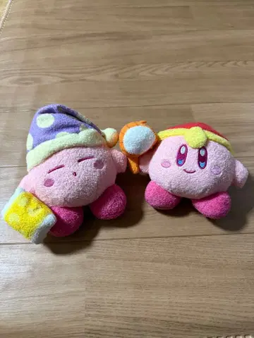 커비 무적! 멋쟁이! 옷장 봉제 인형 2체