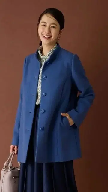 레리안 캐시미어 스탠드 카라 코트 [ 후키모리 ]