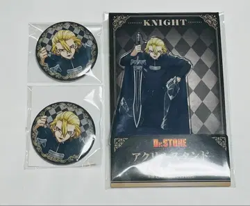 Dr.STONE 닥스토 스탠리 훼미리마트 아크릴 스탠드 캔뱃지 3종 세트