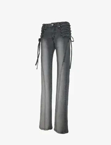 THEREDTHREAD S lace up denim 1