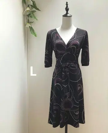 수입 구제 의류 L 미국 수입 1점 고품질  }  카슈쿨 원피스