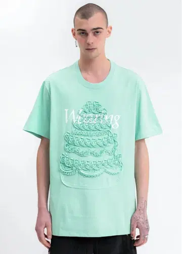 doublet 프린트 T셔츠 민트