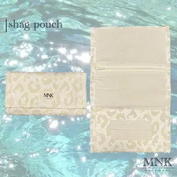 샤그 파우치 | 화이트 레오파드