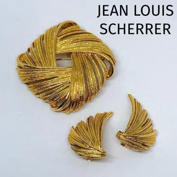 장르 이셰렐 빈티지 골드 브로치/귀찌 세트