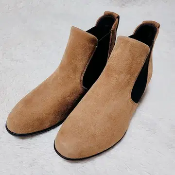 핏핏 사이드 고어 부츠 브라운 계열 스웨이드 24cm