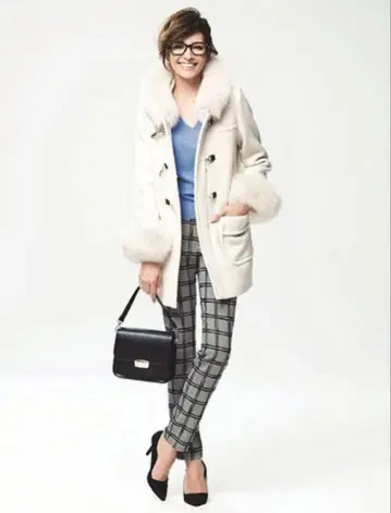 JUSGLITTY 비트 포함 더플 코트