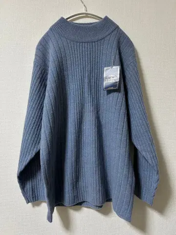 LB COMPANY 모 (라무) 100% 하이넥 스웨터 블루 M