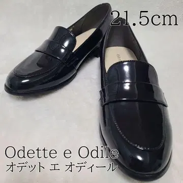 [ Odette e Odile ] 블랙 로퍼 에나멜 21.5cm