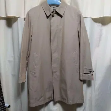 베이지 스텐카라 코트 롱 기장