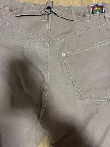 BEN DAVIS 일본제 덕 워크 팬츠 L 브라운 90s