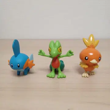 포켓몬 피규어 몬코레 아차모 물짱이 나무지기