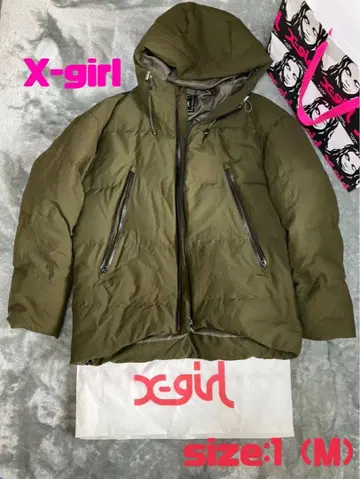 X-girl 다운 자켓 size:1 (M) 엑스걸 새상품급!
