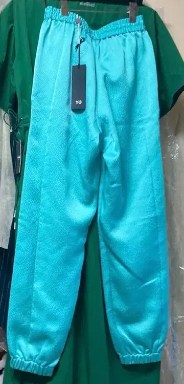 Y-3 와이스리 터콰이즈 슬랙스 허리밴딩 새상품