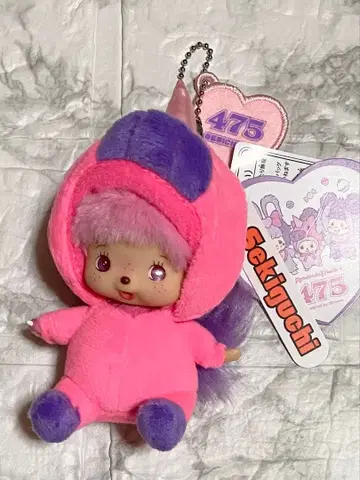 [새상품] 시나코 콜라보 베이비치치 SS 얼굴 커 키체인 몬치치