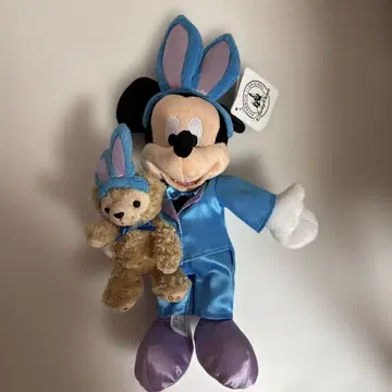 해외 파크 한정품 미키마우스 & 더피 봉제 인형