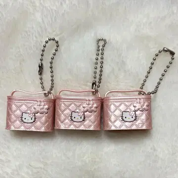 헬로키티 레트로 미니어처 참 가챠가챠 퀼팅 파우치 헤이세이