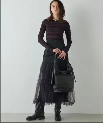 윔 가젯 튤 플레어 스커트