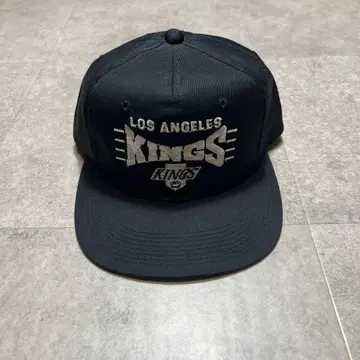90s 로스앤젤레스 NHL 킹스 캡 블랙 거의 미착용