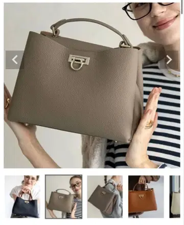 [ 미사용 새상품 ] HAYNI 베이지 가죽 핸드백