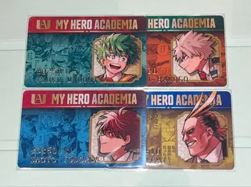 나의 히어로 아카데미아 버스데이 카드 4장 세트