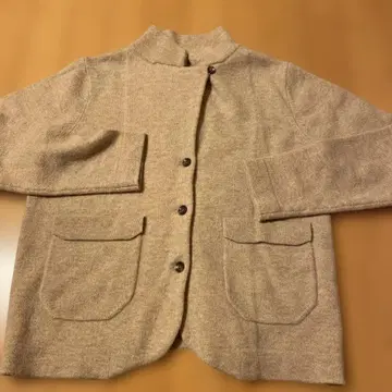 OUVERT 베이지 버튼 가디건