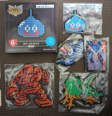 드래곤 퀘스트 복권 G상 러버 스트랩 5종