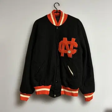 USA제 리버서블 바시티 자켓 미식축구 로고 자수