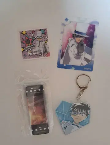 명탐정 코난 매직 쾌두 괴도 키드 쿠로바 카이토 키링 캔뱃지 카드