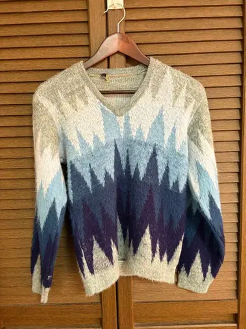 Sears 1960s V넥 스웨터 M 사이즈