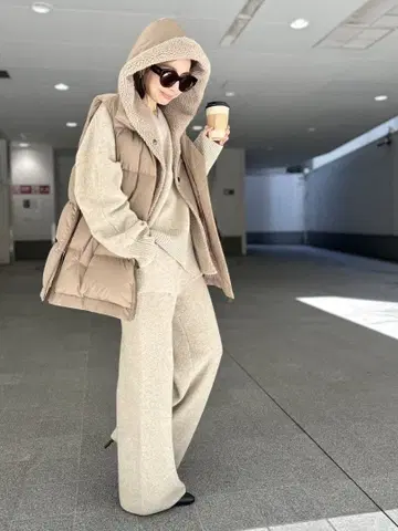 [ LOU ANDREA ] 2WAY DOWN VEST