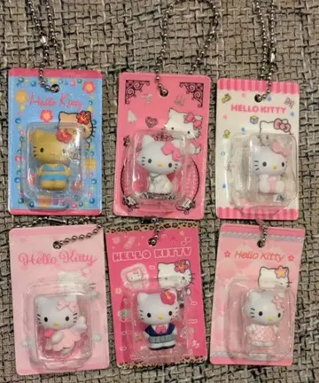 헬로키티 패키지 미니어처 컬렉션 컴프 6개 세트 묶음 판매