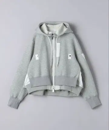 sacai 맨투맨 x 나일론 트윌 후디