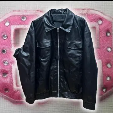 SHEIN 가죽 자켓 블랙 아우터