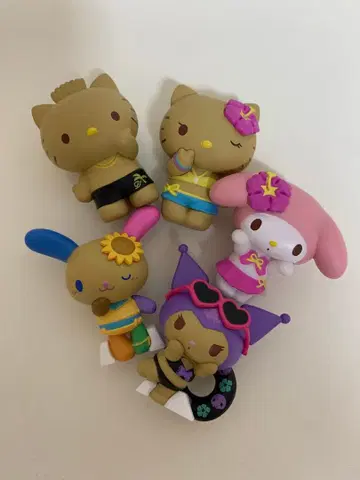 산리오 모두 함께 바캉스 가챠 컴프 세트