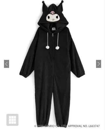 grl 산리오 [sf932] 룸웨어 쿠로미 인형옷 파자마