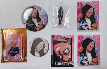 블루 록 시도 AGF 마즐 혜택 캔뱃지 아크릴 스탠드 Rabbit