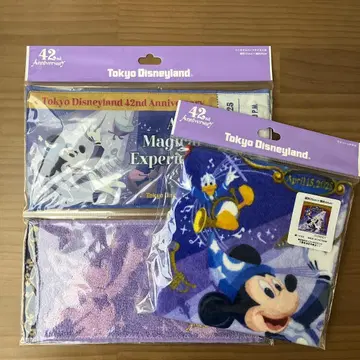디즈니랜드 42주년 미키 필하모닉 매직 미니 타월 손수건