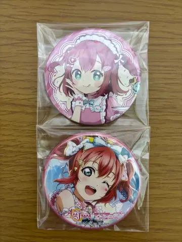 러브 라이브! 선샤인!! Aqours 쿠로사와 루비 캔뱃지 2개 세트