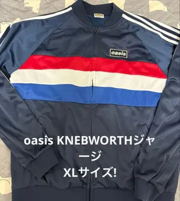 초레어 XL! oasis KNEBWORTH 1996 저지 네이비 오아시스