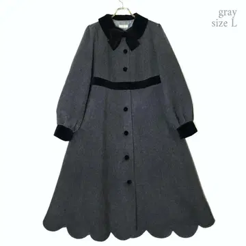 모노톤 스캘럽 코트 멜로디 바스켓 MelodyBasket