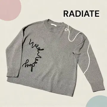 [ RADIATE ] 케이블 코드 로고 니트 야마다야